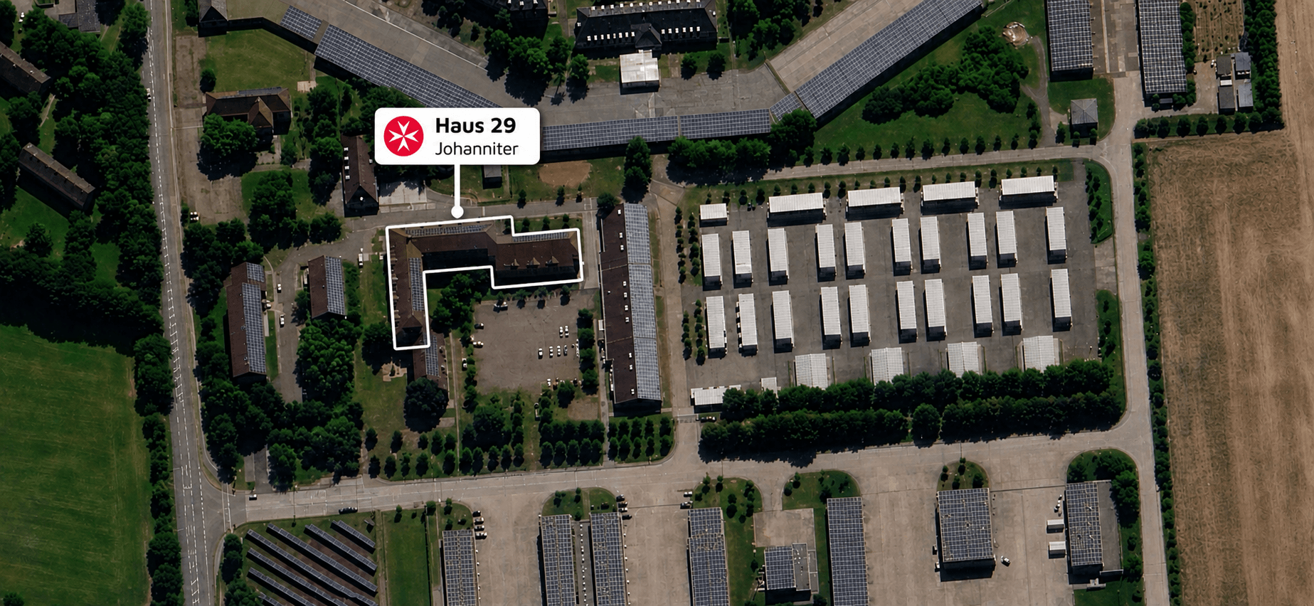 Lageplan – Kantine, Landesunterkunft Neumünster