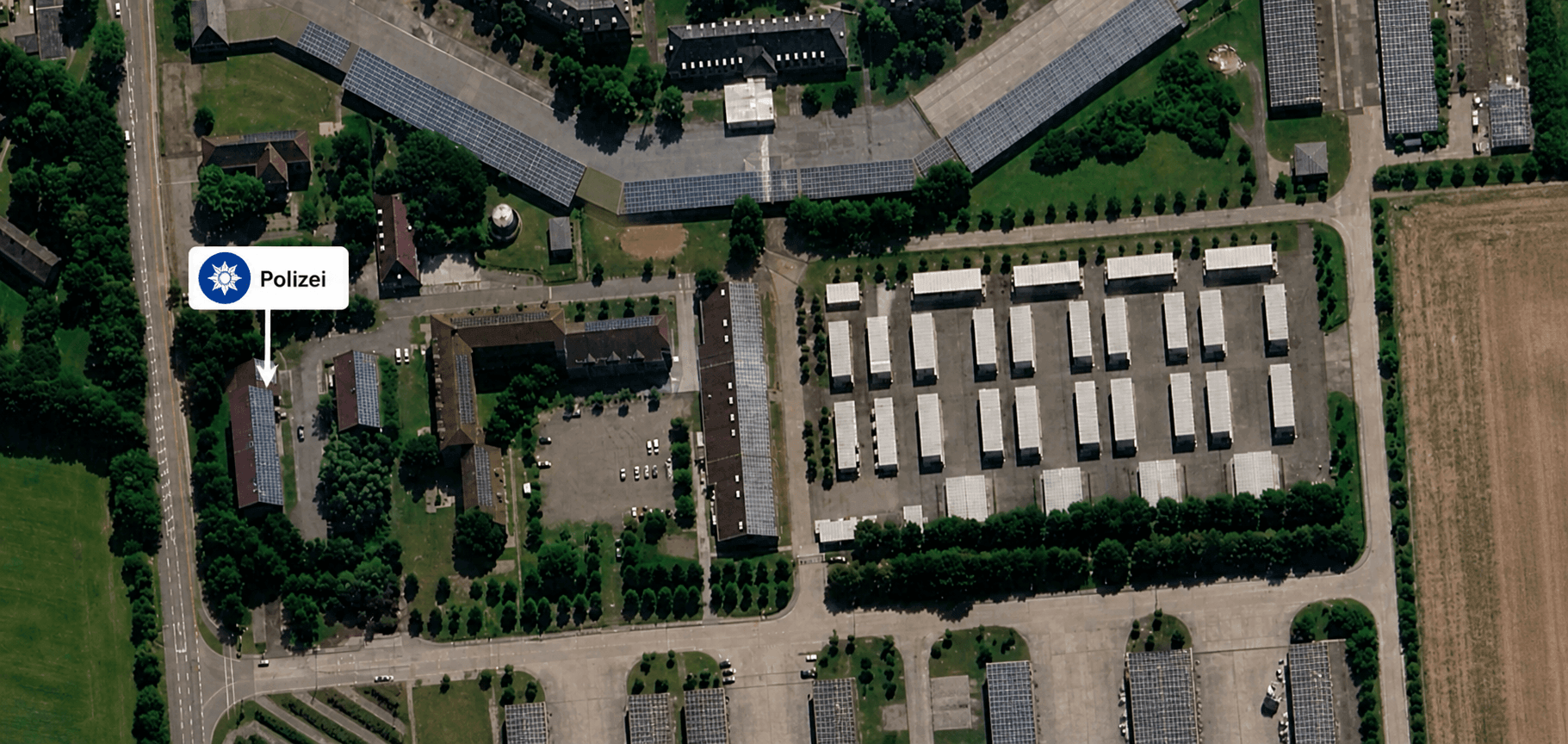 Lageplan – Gebäude 1 (Polizei)